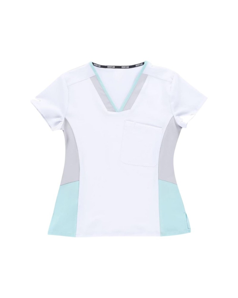 Casaca combinada workteam blanca