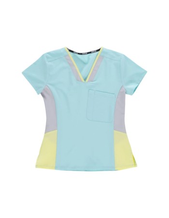 Casaca combinada workteam turquesa