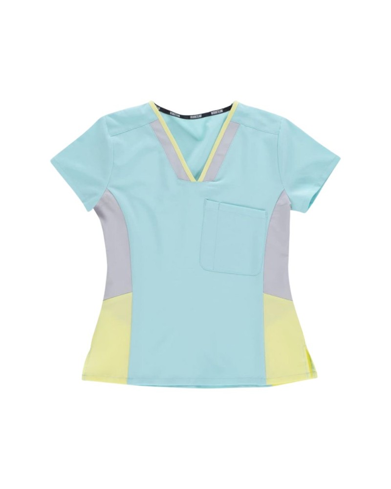 Casaca combinada workteam turquesa