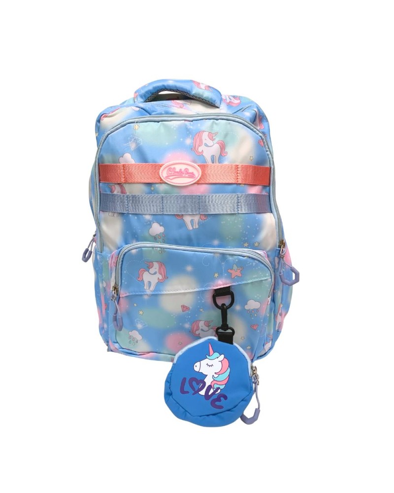 Mochila unicornios con monedero