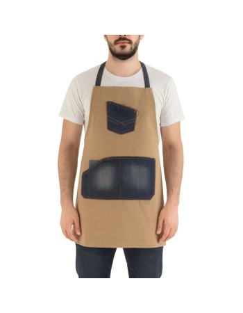 Delantal canvas con peto Workteam M720