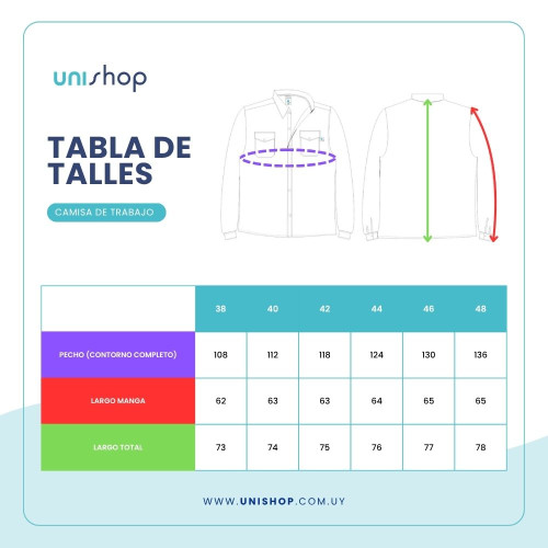 CAMISA DE TRABAJO  FORTE AZUL MARINO M/L