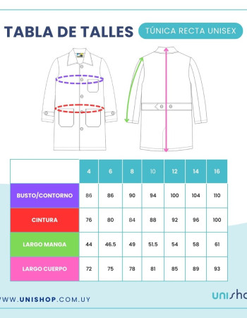 Túnica recta Premium